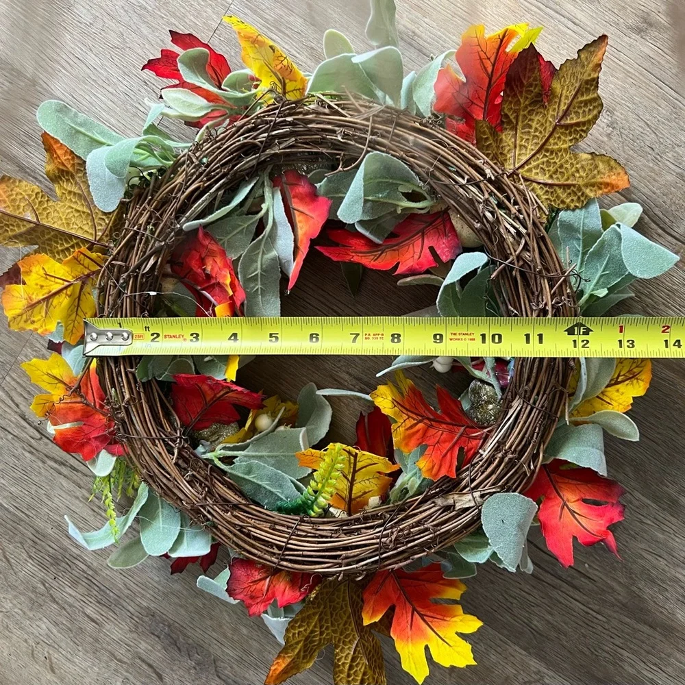 Artificial Autumn Fall Wreath